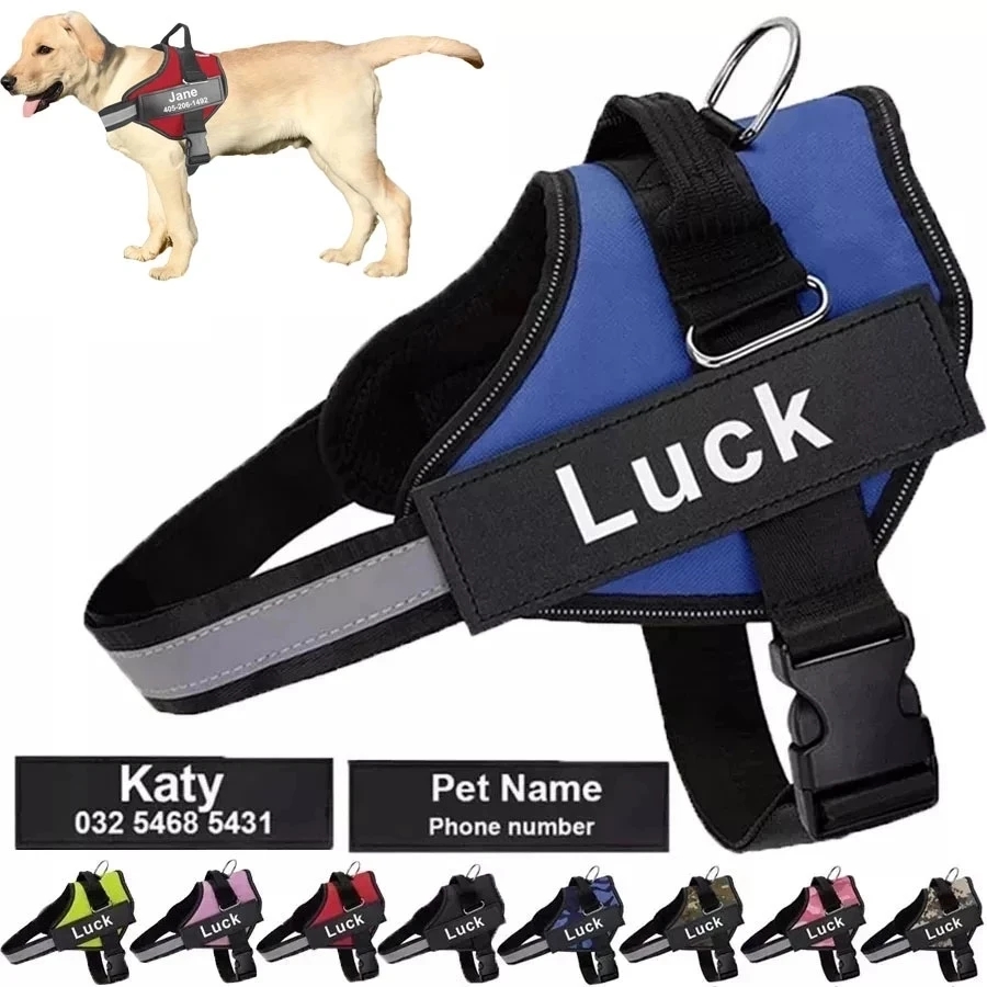 No Pull Dog Harness - Dropshipping köpek tasması yelek kimlik yama
