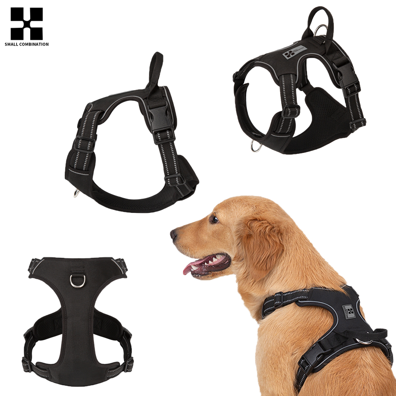 No Pull Dog Harness - KÜÇÜK KOMBİNASYON Köpek Tasması Çekişsiz Yansıtıcı
