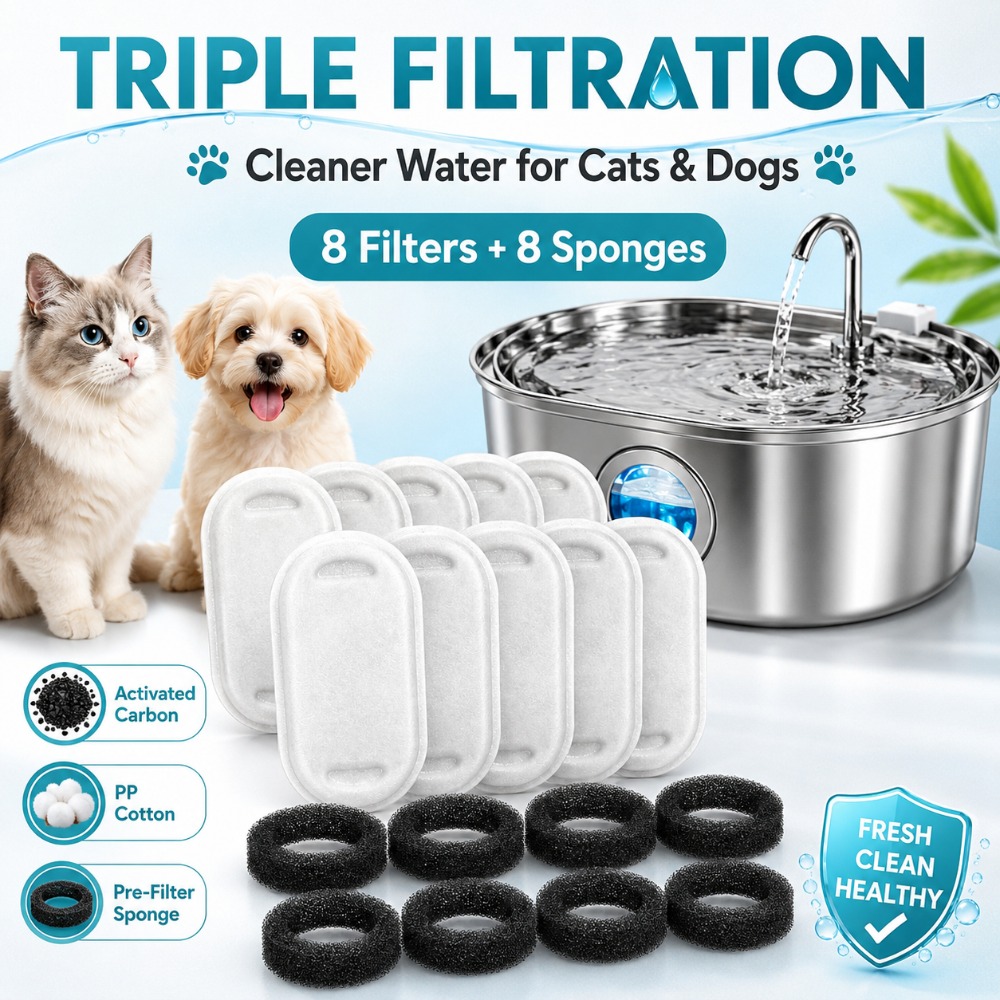 Pet Water Fountain - Paslanmaz Çelik Evcil Hayvan Su Pınarı