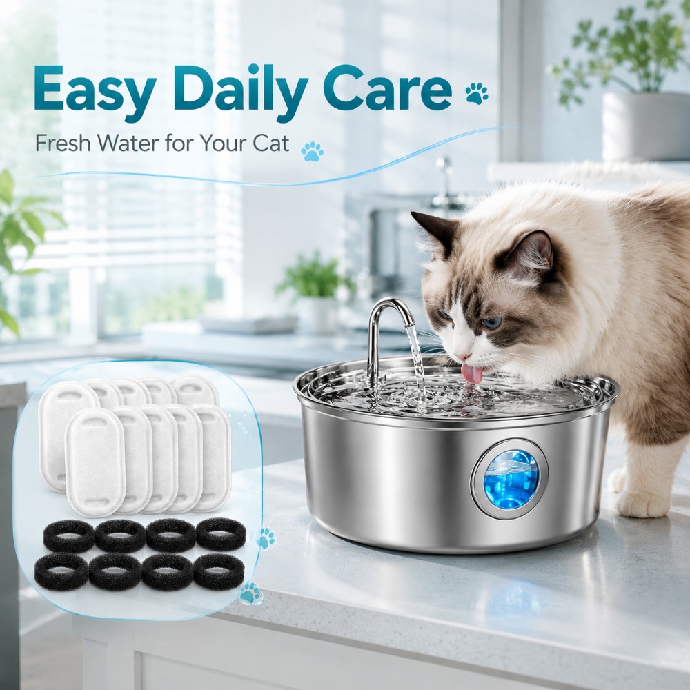 Paslanmaz Çelik Evcil Hayvan S - Pet Water Fountain incelemesi ve fiyatı